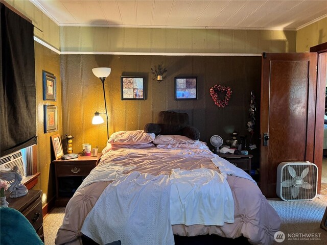 1105 Central Ave, Oroville, WA 98844 - bedroom featuring crown molding and carpet floors