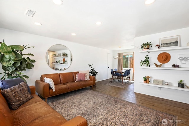 5128 N 48th St, Tacoma, WA 98407 - living area featuring recessed lighting and wood finished floors