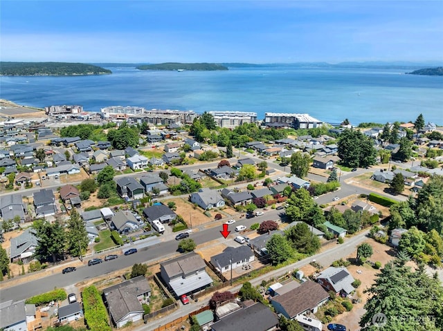 5128 N 48th St, Tacoma, WA 98407 - aerial view of residential area featuring a large body of water