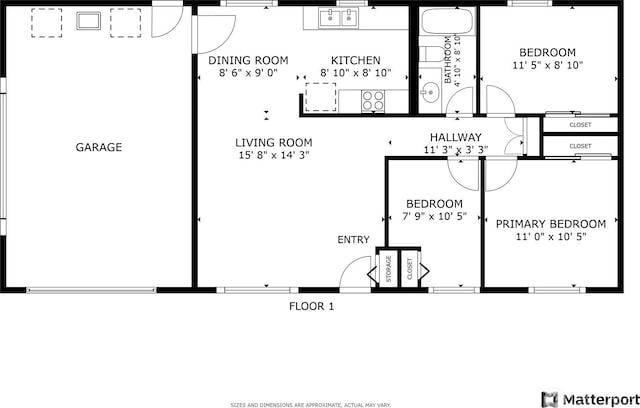 5128 N 48th St, Tacoma, WA 98407 - view of floor plan / room layout
