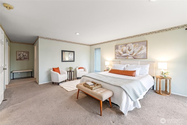 818 179th Pl NE, Bellevue, WA 98008 - carpeted bedroom featuring crown molding and recessed lighting
