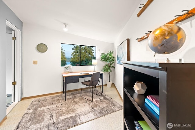 818 179th Pl NE, Bellevue, WA 98008 - office area with vaulted ceiling and baseboards