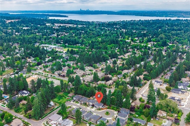 10259 133rd Ct NE, Redmond, WA 98033 - aerial view of property and surrounding area with a nearby body of water and nearby suburban area