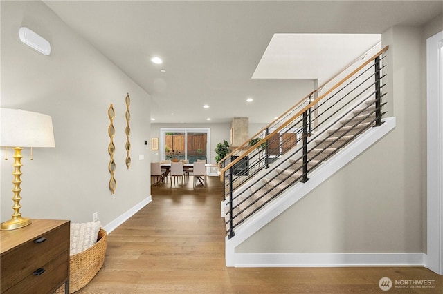 10259 133rd Ct NE, Redmond, WA 98033 - stairs with wood finished floors and recessed lighting