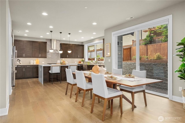 10259 133rd Ct NE, Redmond, WA 98033 - dining space featuring light wood-style floors and recessed lighting
