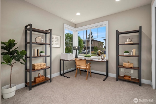 10259 133rd Ct NE, Redmond, WA 98033 - carpeted office featuring baseboards and recessed lighting