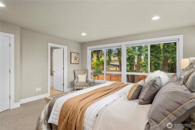 10259 133rd Ct NE, Redmond, WA 98033 - carpeted bedroom featuring recessed lighting and ensuite bathroom