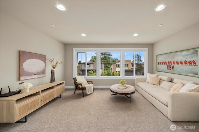 10259 133rd Ct NE, Redmond, WA 98033 - living area featuring recessed lighting and light carpet
