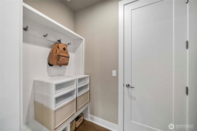 10259 133rd Ct NE, Redmond, WA 98033 - mudroom with baseboards and dark wood-style floors