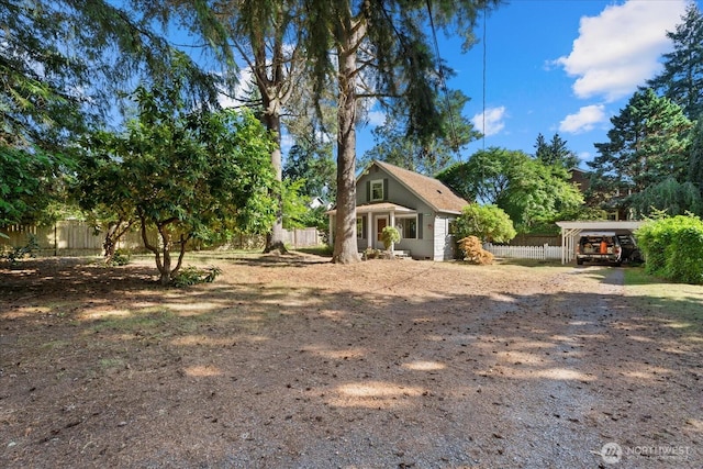 18056 25th Ave NE, Lake Forest Park, WA 98155 - view of yard featuring a detached carport