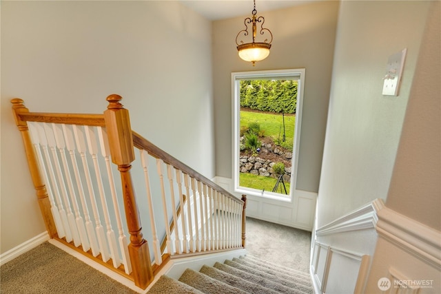 1425 S Sunset Dr, Tacoma, WA 98465 - staircase with carpet flooring