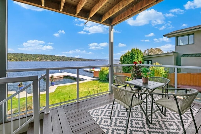 13190 Riviera Pl NE, Seattle, WA 98125 - balcony featuring a water view