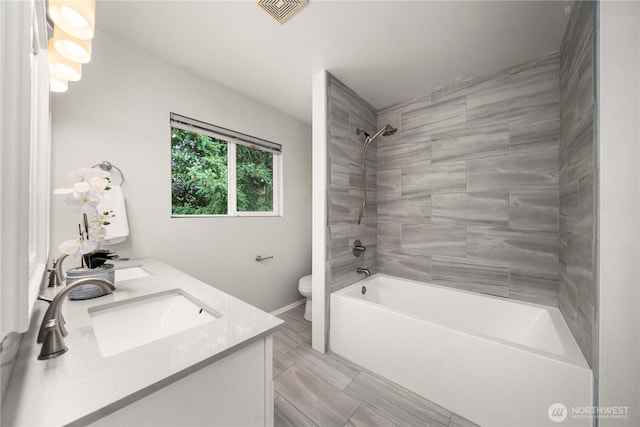 2101 62nd St SE, Auburn, WA 98092 - bathroom featuring double vanity and  shower combination