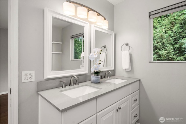 2101 62nd St SE, Auburn, WA 98092 - full bath with double vanity and plenty of natural light