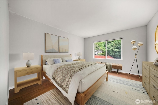 2101 62nd St SE, Auburn, WA 98092 - bedroom featuring baseboards and wood finished floors