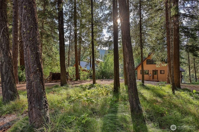 24302 Saddle St, Leavenworth, WA 98826 - view of yard featuring a view of trees