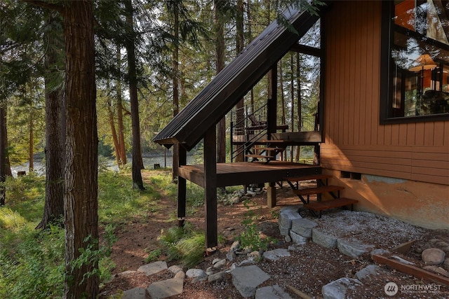 24302 Saddle St, Leavenworth, WA 98826 - wooden deck with stairway