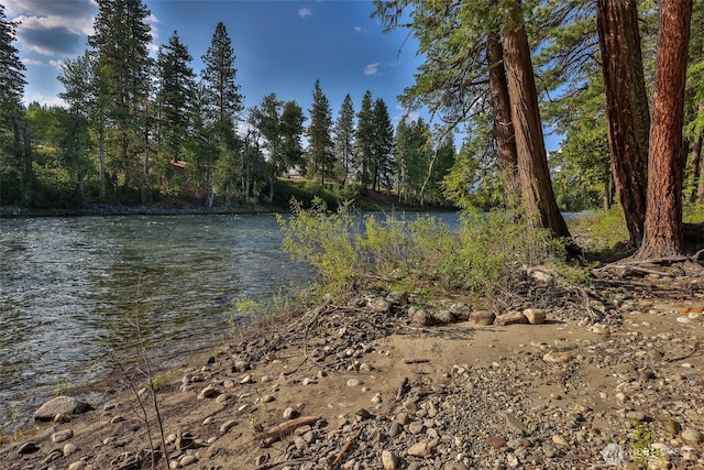 24302 Saddle St, Leavenworth, WA 98826 - water view with a heavily wooded area