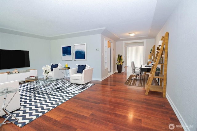 7014 S Fife St, Tacoma, WA 98409 - living area with wood finished floors and baseboards