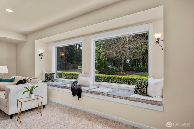 4119 72nd St E, Tacoma, WA 98443 - sitting room featuring healthy amount of natural light, carpet flooring, and recessed lighting