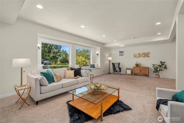 4119 72nd St E, Tacoma, WA 98443 - carpeted living room with recessed lighting