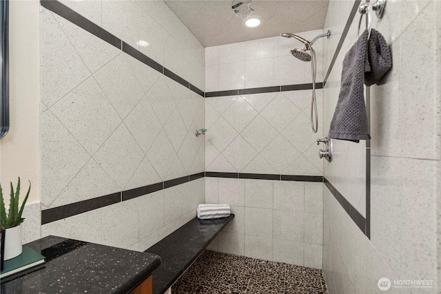 4119 72nd St E, Tacoma, WA 98443 - full bathroom featuring a tile shower and recessed lighting