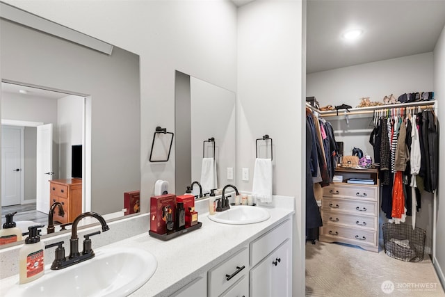 1575 Kingsley Ave, Blaine, WA 98230 - full bathroom with double vanity and a spacious closet