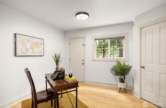 18223 NE 95th Way Unit 102, Redmond, WA 98052 - home office featuring light wood-style floors and baseboards