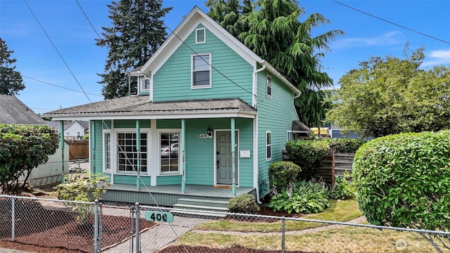 406 4th St NE, Puyallup, WA 98372 - view of front facade with covered porch