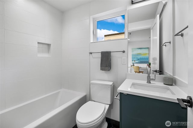 2009B Dexter Ave N, Seattle, WA 98109 - full bathroom featuring vanity and tub / shower combination