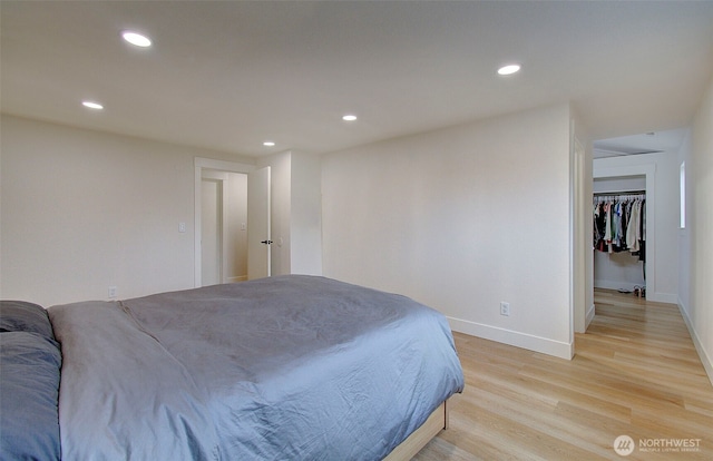 1611 NE 113th St Unit 421, Vancouver, WA 98686 - bedroom featuring recessed lighting and light wood finished floors