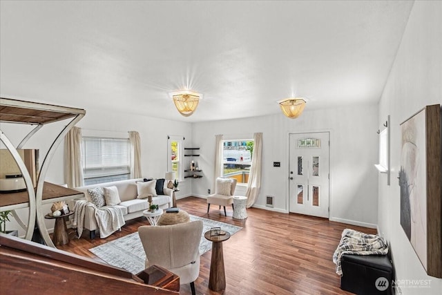 820 S Ferry St, Tacoma, WA 98405 - living room featuring wood finished floors