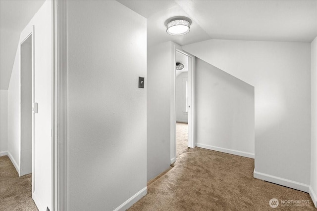 820 S Ferry St, Tacoma, WA 98405 - corridor featuring carpet and vaulted ceiling