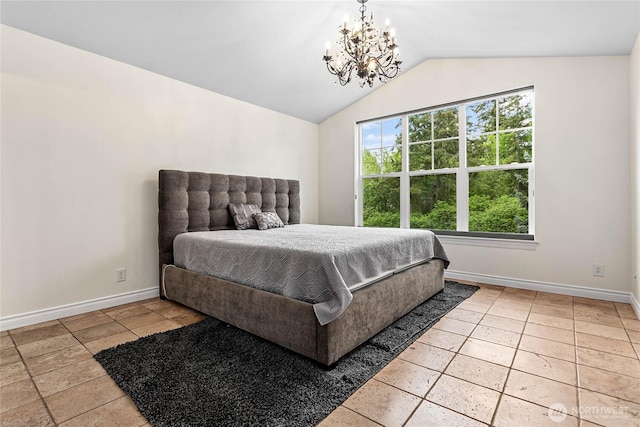 1007 Brookings Pl, Bellingham, WA 98229 - bedroom featuring a chandelier and lofted ceiling