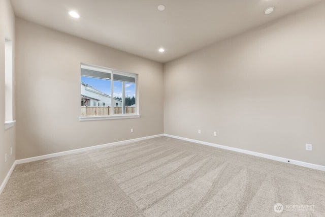 5801 SW Thornhill Ave SW Unit 323, Port Orchard, WA 98367 - spare room with carpet flooring and recessed lighting