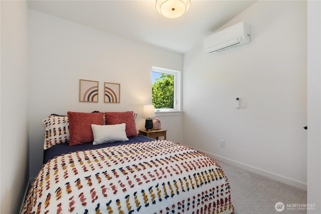 826 NE 95th St, Seattle, WA 98115 - carpeted bedroom featuring an AC wall unit and baseboards