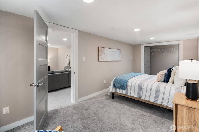 1600 11th Ave S, Seattle, WA 98134 - bedroom with carpet, recessed lighting, and a closet