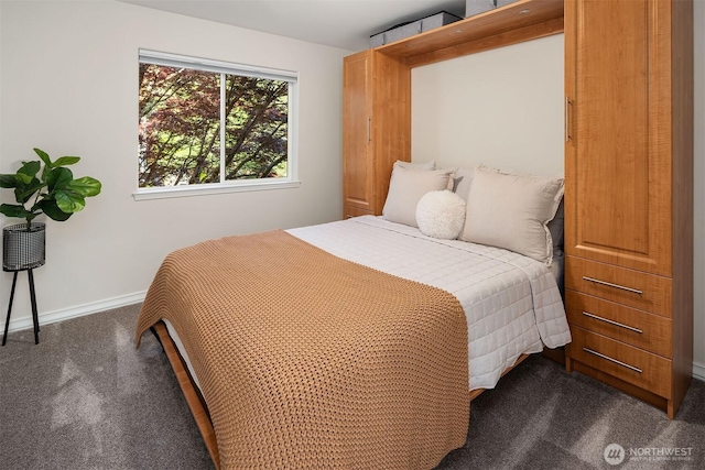 43936 SE 127th Pl, North Bend, WA 98045 - bedroom featuring dark colored carpet and baseboards