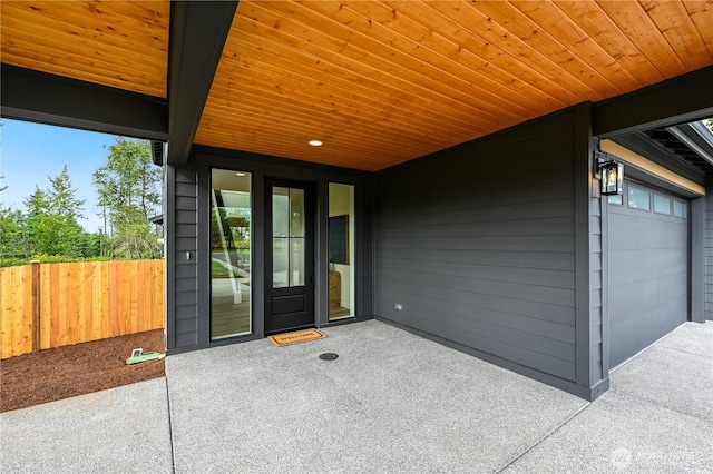 30408 SE 304th St, Auburn, WA 98038 - doorway to property with a garage and a patio area