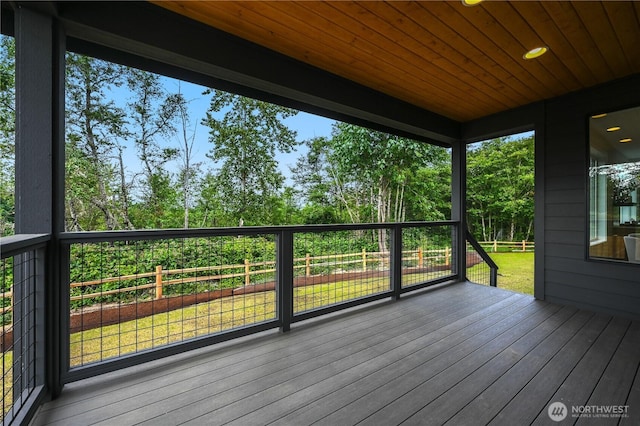 30408 SE 304th St, Auburn, WA 98038 - wooden terrace featuring view of wooded area