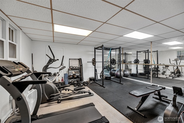 519 W Roy St Unit 211, Seattle, WA 98119 - gym with a paneled ceiling