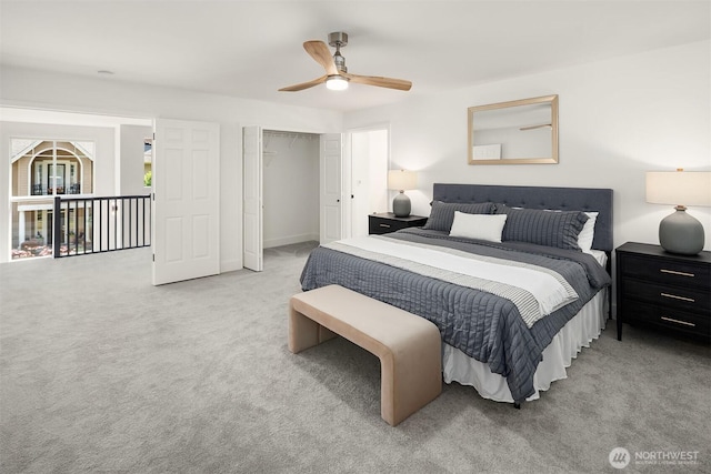 16432 SE 24th St, Bellevue, WA 98008 - carpeted bedroom with a closet and ceiling fan