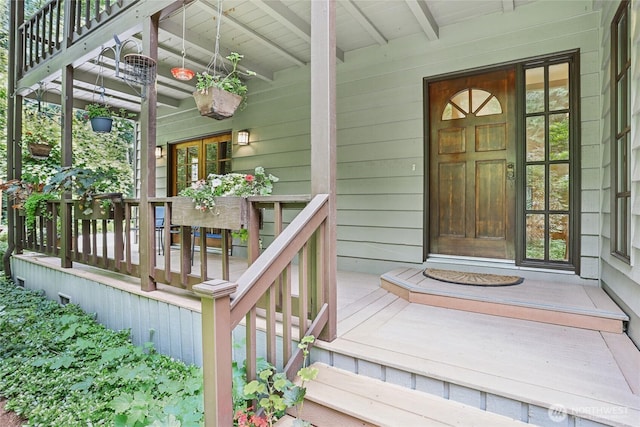 21902 132nd St SE, Monroe, WA 98272 - property entrance featuring a porch and french doors