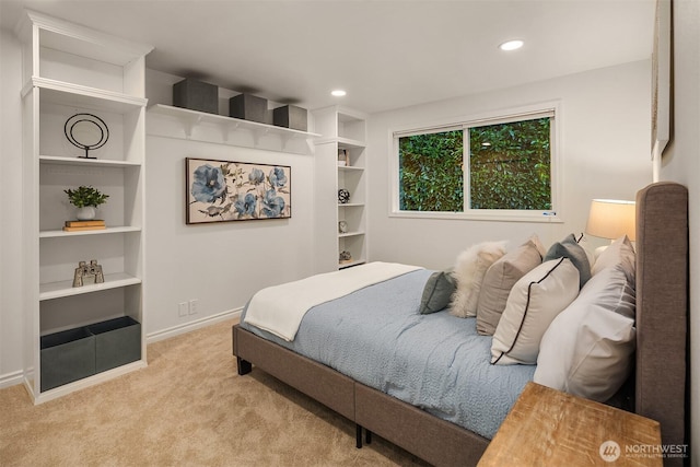 12810 SE 22nd Pl, Bellevue, WA 98005 - bedroom with carpet floors and recessed lighting