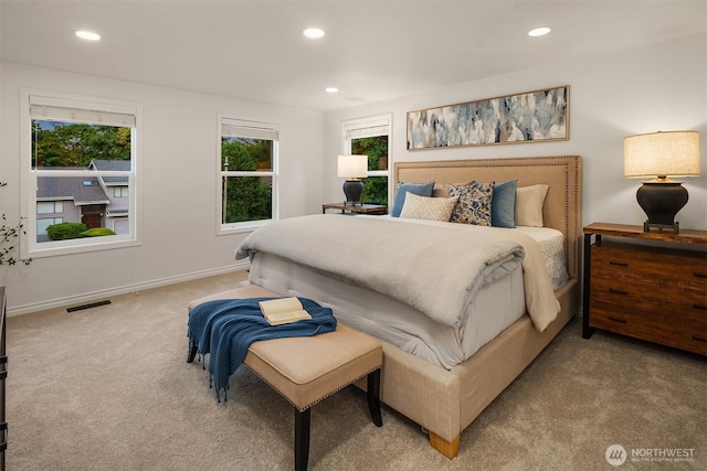 12810 SE 22nd Pl, Bellevue, WA 98005 - carpeted bedroom featuring recessed lighting