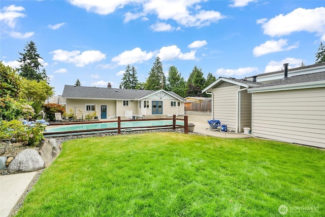 832 Birch St, Edmonds, WA 98020 - rear view of property with a swimming pool