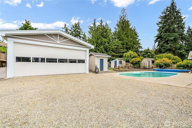 832 Birch St, Edmonds, WA 98020 - view of swimming pool with a shed
