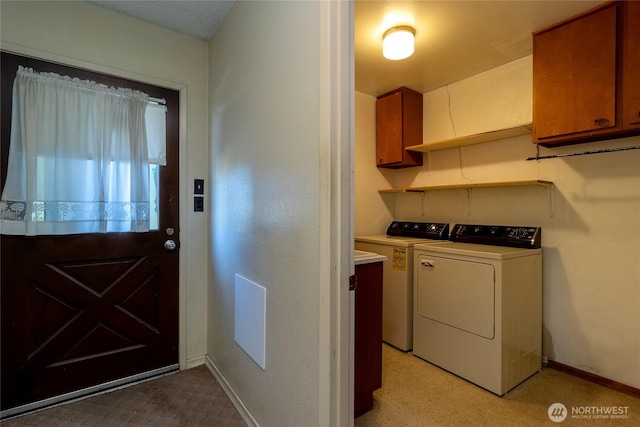 913 Woodlawn, Walla Walla, WA 99362 - washroom featuring cabinet space and washer and clothes dryer