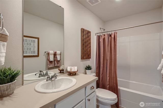 14029 195th Street Ct E, Graham, WA 98338 - full bathroom featuring vanity and shower / bath combo with shower curtain