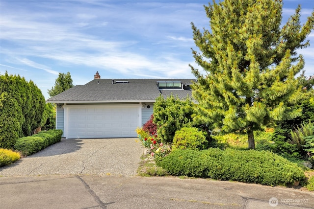 14007 65th Pl W, Edmonds, WA 98026 - obstructed view of property with asphalt driveway and a chimney